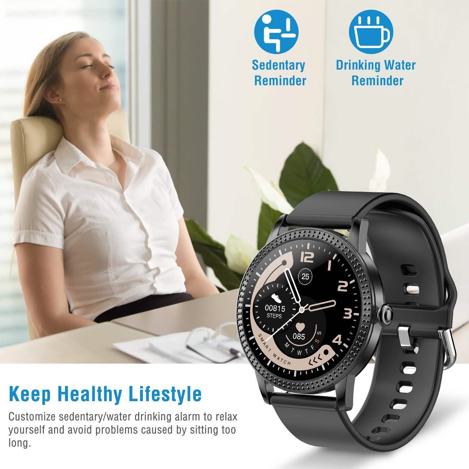 Montre Connectée de Sport avec Écran Tactile 1,08"