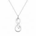 Infinity Snake Necklace - Sterling Silver Jewelry
