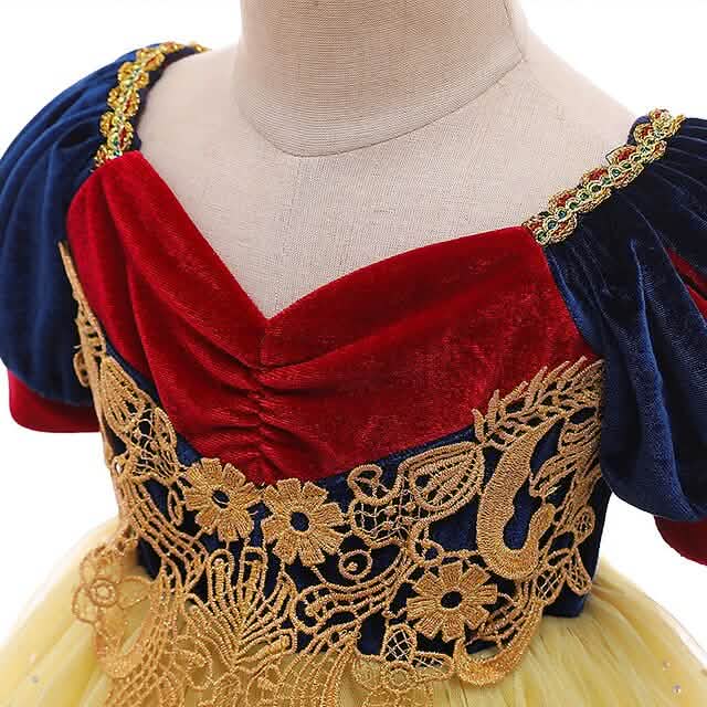 Robe de costume de cosplay de princesse Blanche-Neige