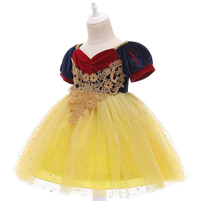 Robe de costume de cosplay de princesse Blanche-Neige