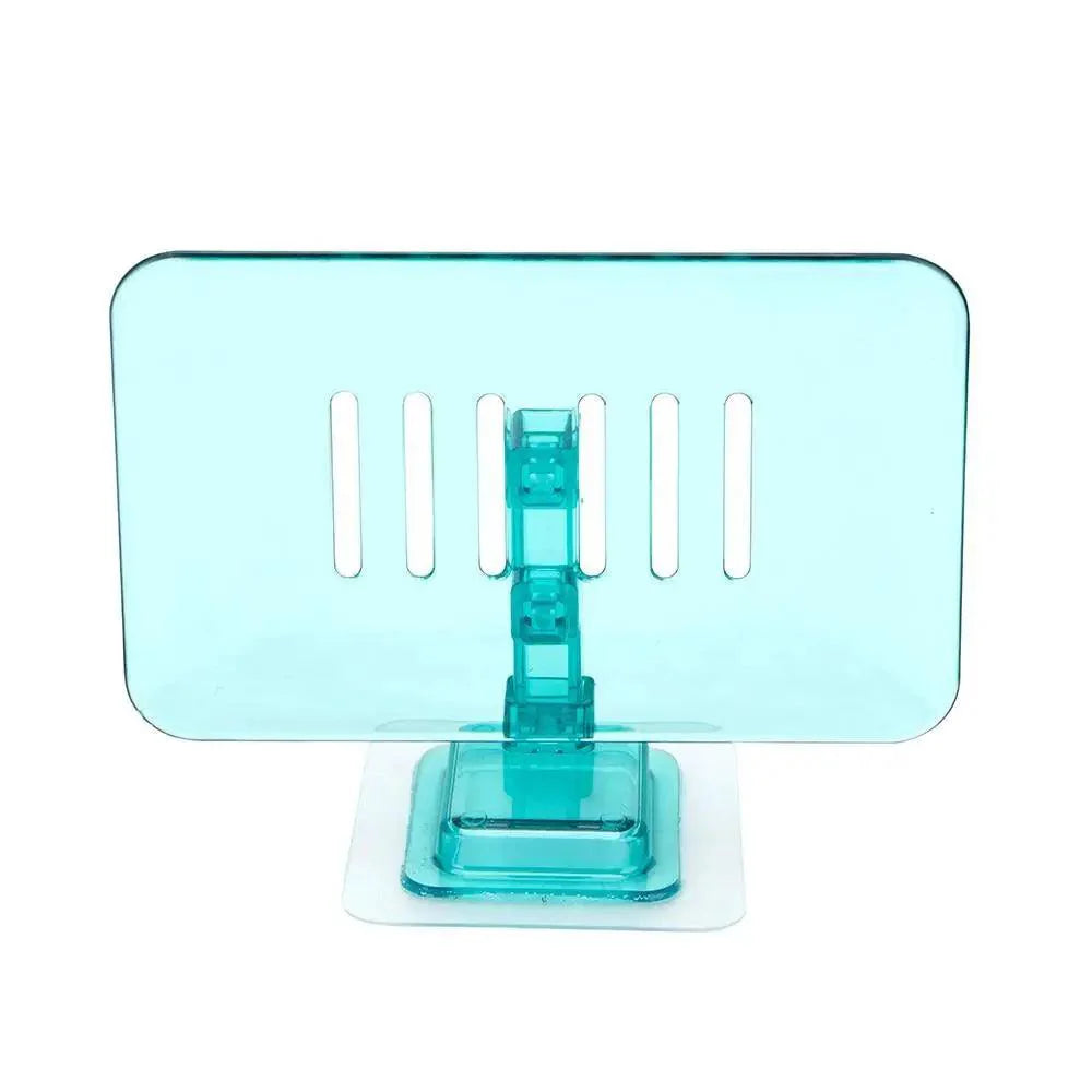 Porte-savon à ventouse pour salle de bain - Boîte à savon transparente avec égouttoir - Support mural à ventouse pour douche de salle de bain