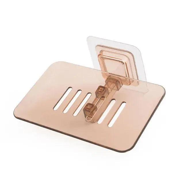 Porte-savon mural sans perçage, double couche, porte-savon éponge, accessoires de salle de bain, porte-savon auto-adhésif, porte-savon de douche, étui à savon de salle de bain, support éponge adhésif pour évier de cuisine, égouttoir mural pour savon