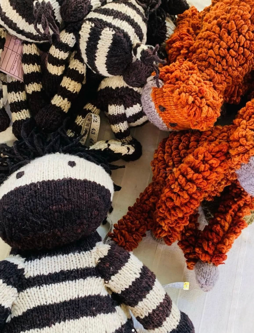 Compagnon Tricot en Laine | Zachary le Zèbre