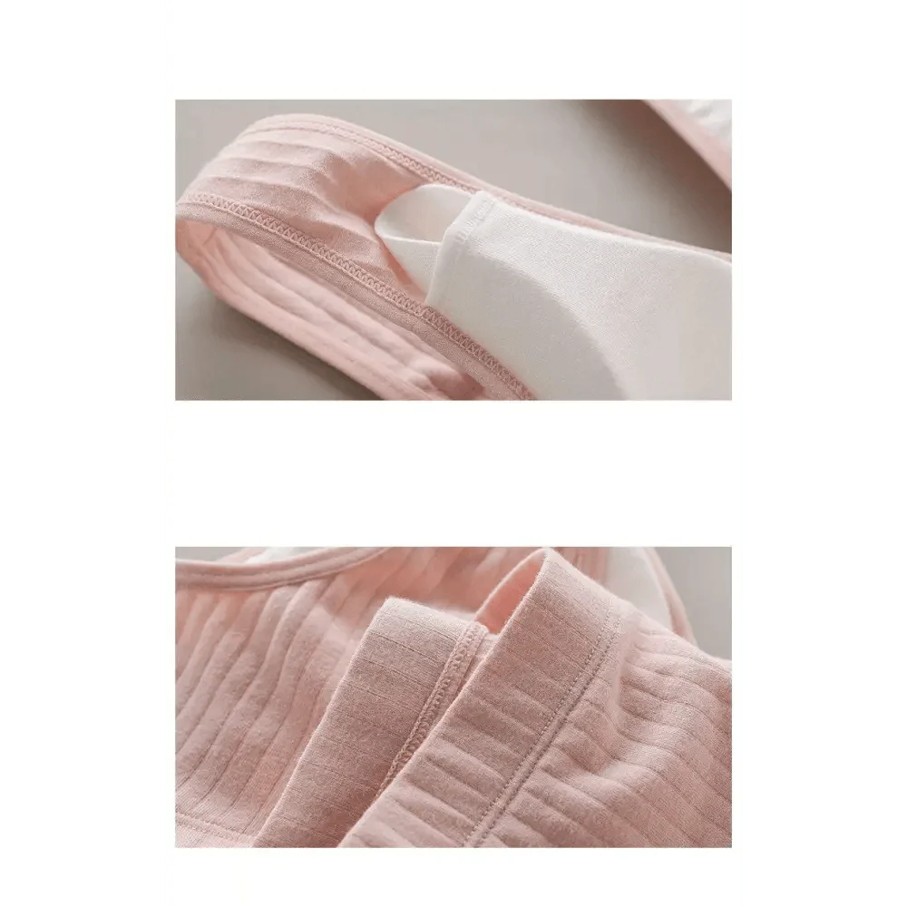 Soutien-gorge d'allaitement en coton doux et confortable, respirant, pour femmes enceintes, grande taille, facile à nourrir, sans armature