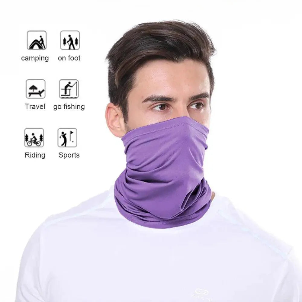 Foulard en soie doux et confortable, écharpe magique unisexe, bandeau de sport extérieur pour vélo, tour de cou, cagoule pour cyclisme, bandana de motard, masque facial