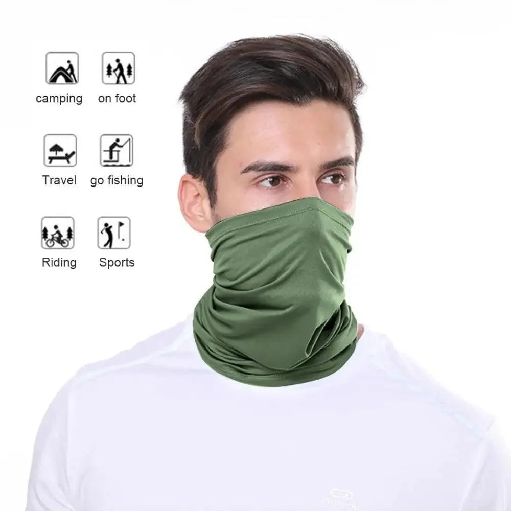 Foulard en soie doux et confortable, écharpe magique unisexe, bandeau de sport extérieur pour vélo, tour de cou, cagoule pour cyclisme, bandana de motard, masque facial