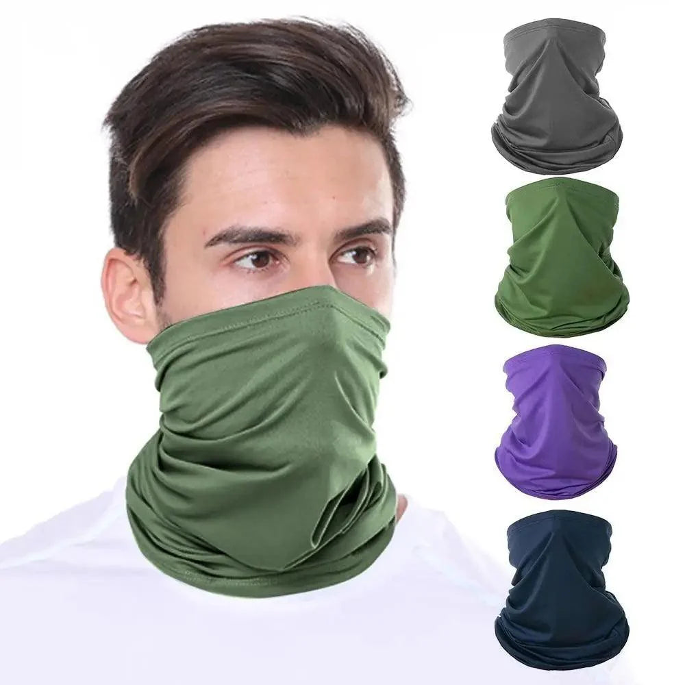 Foulard en soie doux et confortable, écharpe magique unisexe, bandeau de sport extérieur pour vélo, tour de cou, cagoule pour cyclisme, bandana de motard, masque facial
