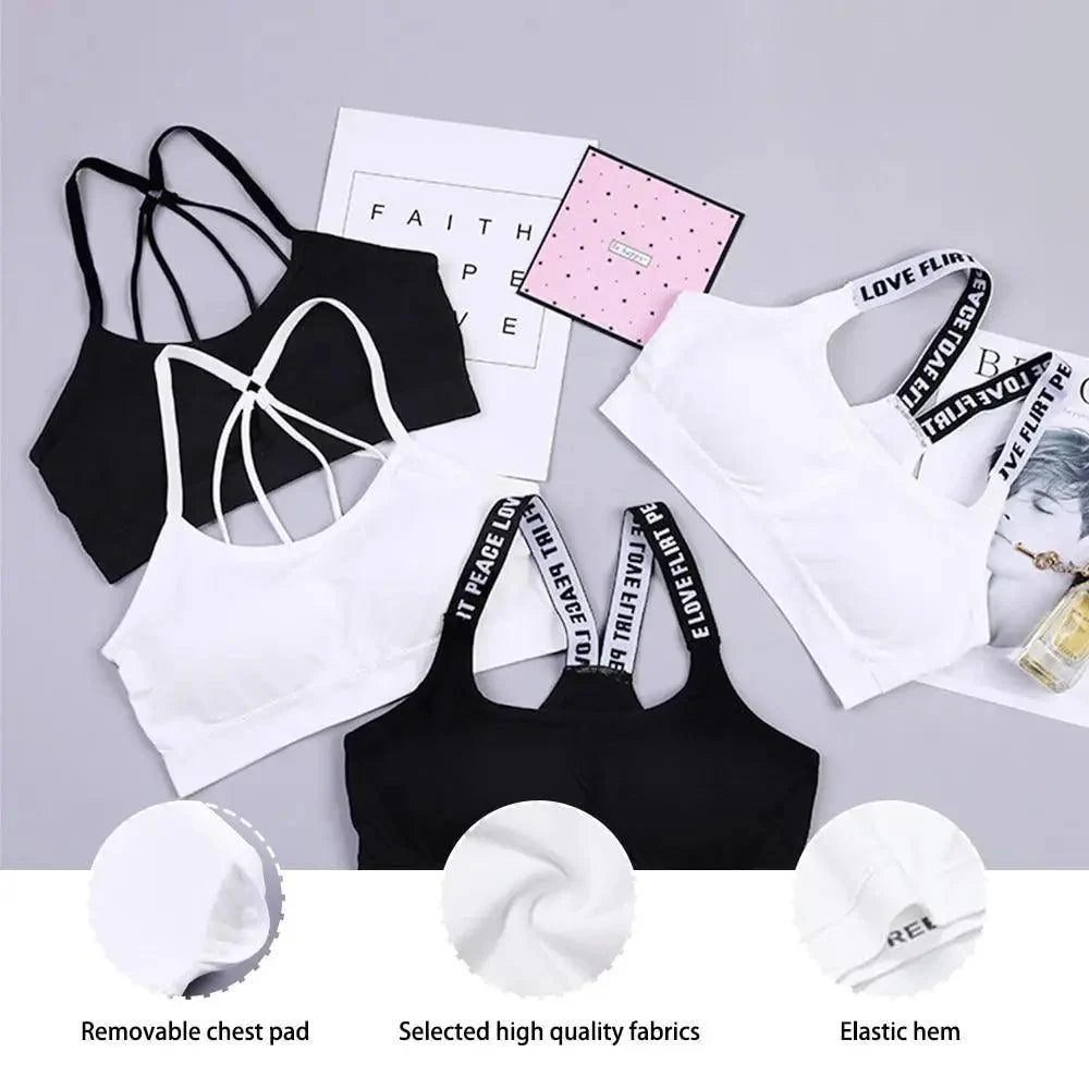 Soutien-gorge de sport doux et élégant pour femmes, hauts pour filles, impact élevé pour le haut de gym, fitness, yoga, course, vêtements de sport pour femmes