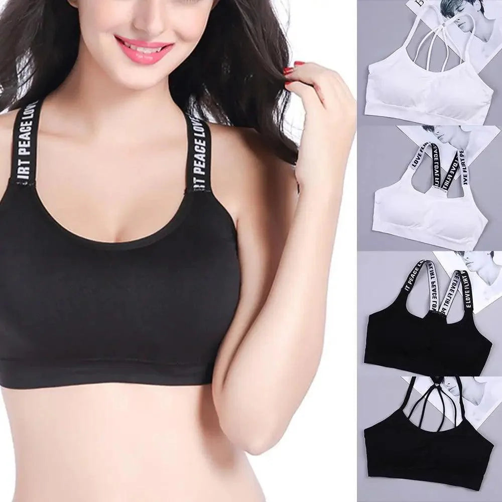Soutien-gorge de sport doux et élégant pour femmes, hauts pour filles, impact élevé pour le haut de gym, fitness, yoga, course, vêtements de sport pour femmes