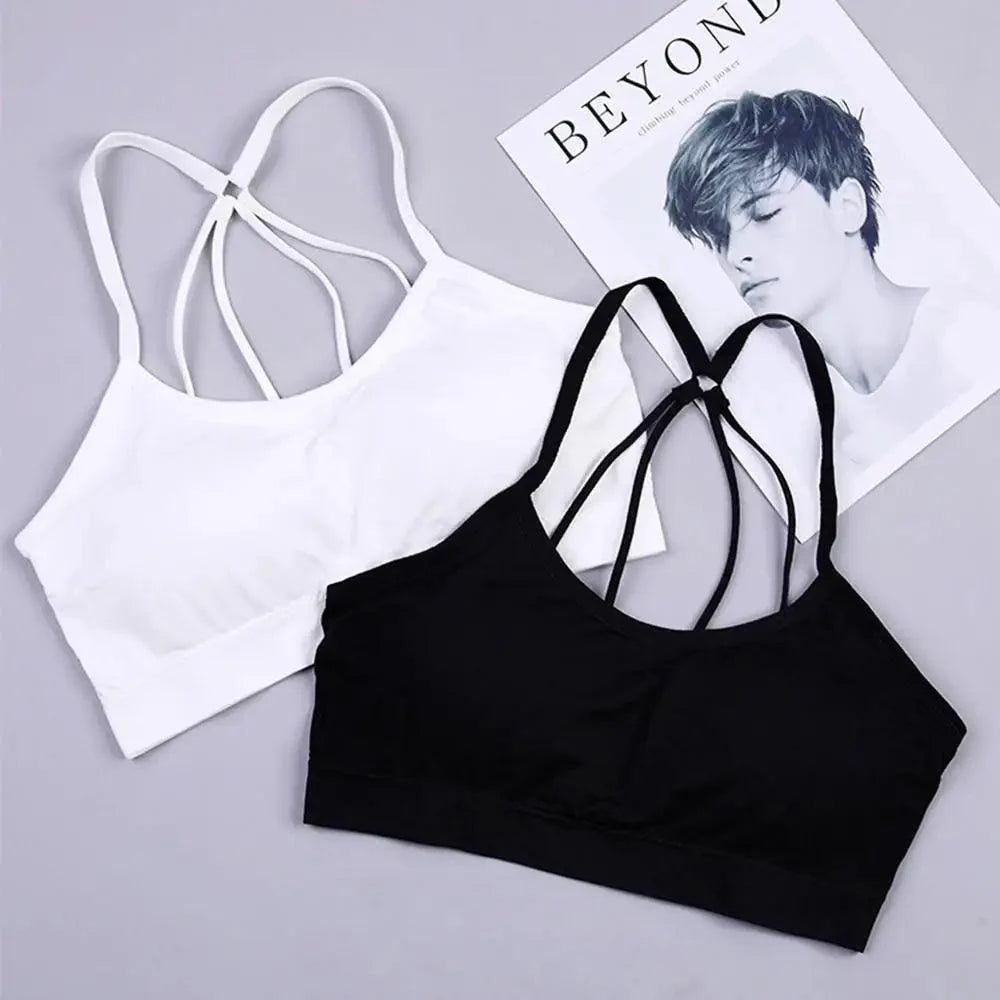 Soutien-gorge de sport doux et élégant pour femmes, hauts pour filles, impact élevé pour le haut de gym, fitness, yoga, course, vêtements de sport pour femmes