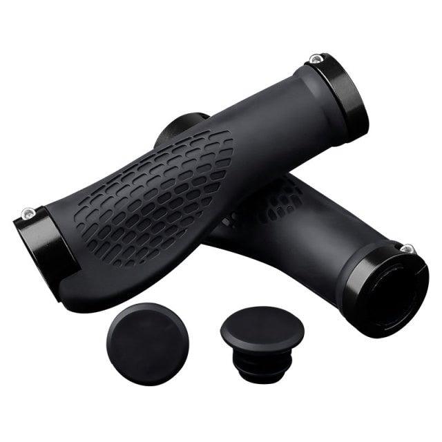 Poignées de vélo souples Absorption des chocs Housse de guidon de vélo de route Verrouillage en alliage d'aluminium Caoutchouc Antidérapant Poignées de guidon de vélo Poignées antidérapantes en caoutchouc souple Verrouillage de VTT sur le guidon