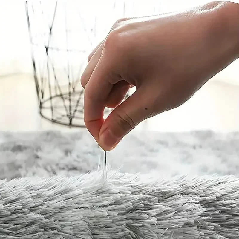 Tapis doux et moelleux à poils longs pour salon et chambre à coucher - Antidérapant lavable en machine