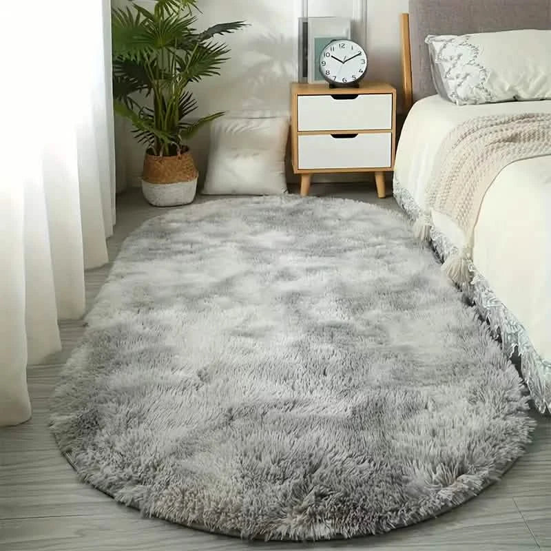 Tapis doux et moelleux à poils longs pour salon et chambre à coucher - Antidérapant lavable en machine