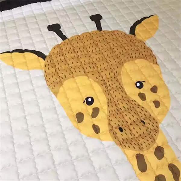 Tapis de jeu rectangulaire doux pour bébé