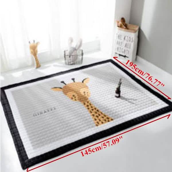 Tapis de jeu rectangulaire doux pour bébé