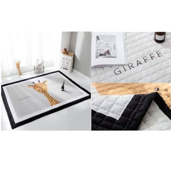 Tapis de jeu rectangulaire doux pour bébé