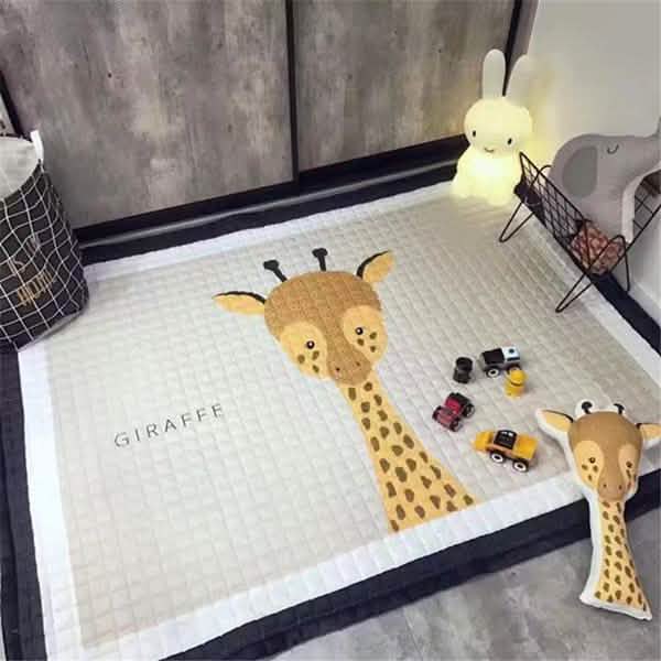 Tapis de jeu rectangulaire doux pour bébé