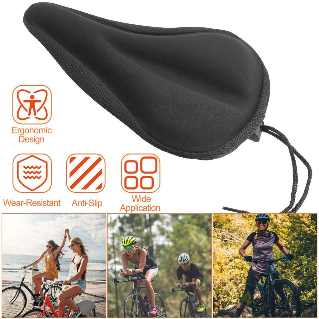 Housse de selle de vélo en gel de silicone souple