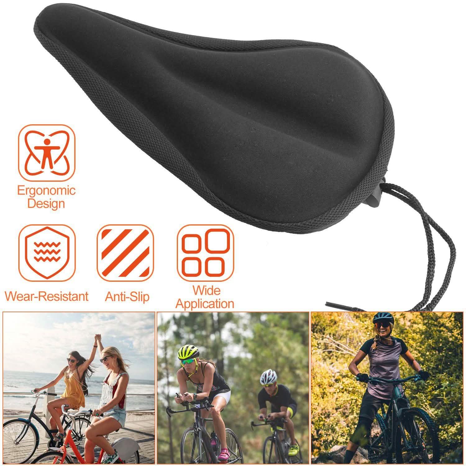 Housse de selle de vélo en gel de silicone souple