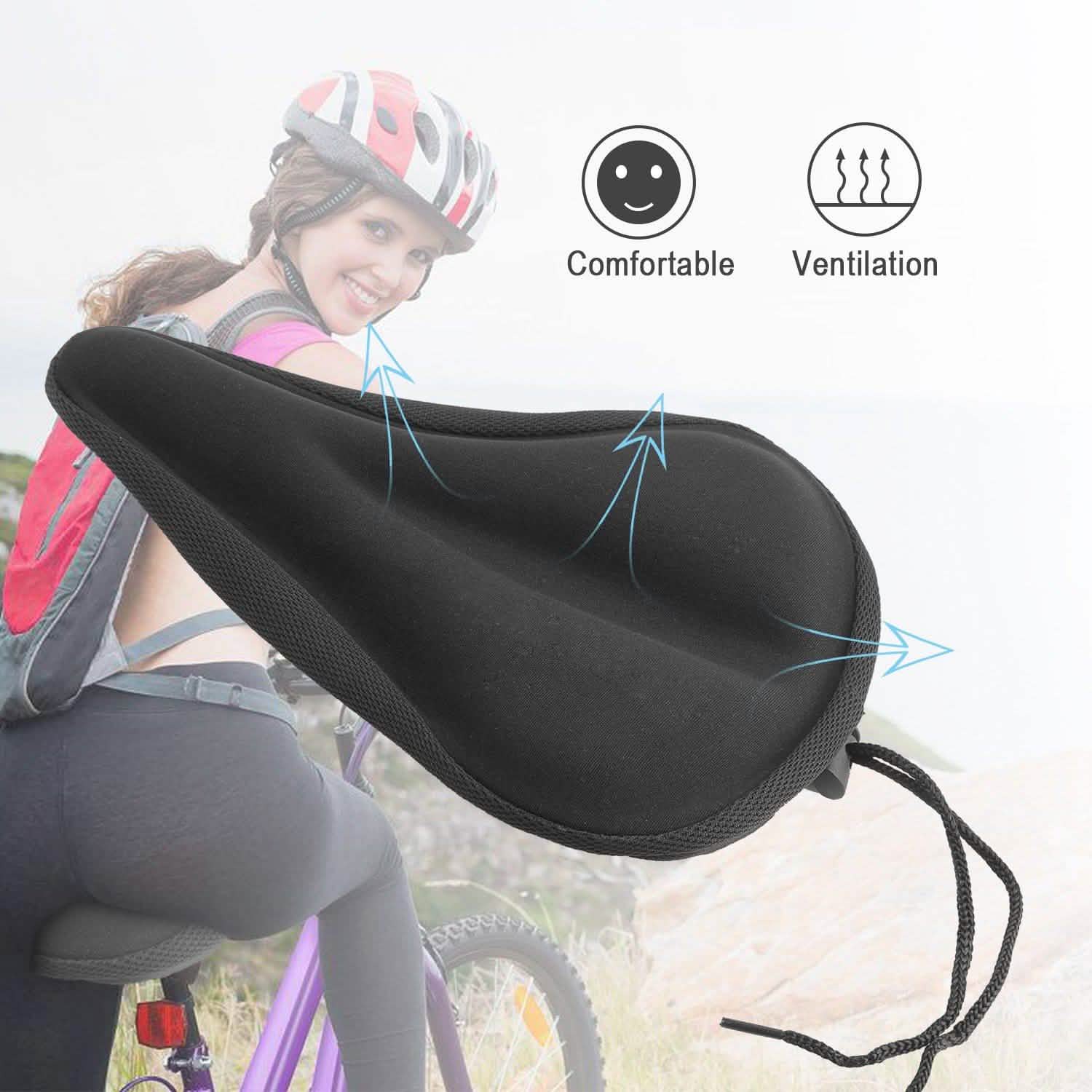 Housse de selle de vélo en gel de silicone souple