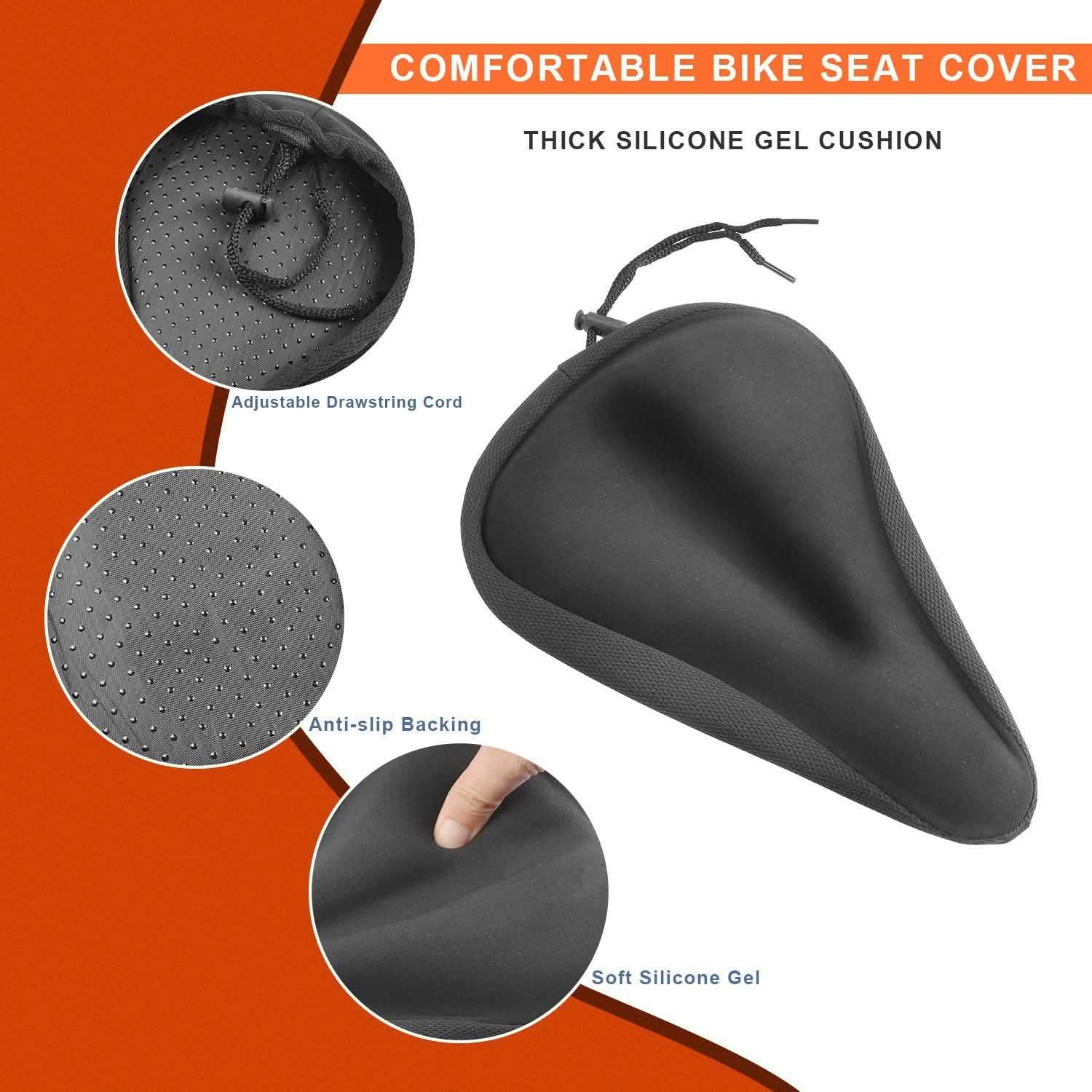 Housse de selle de vélo en gel de silicone souple