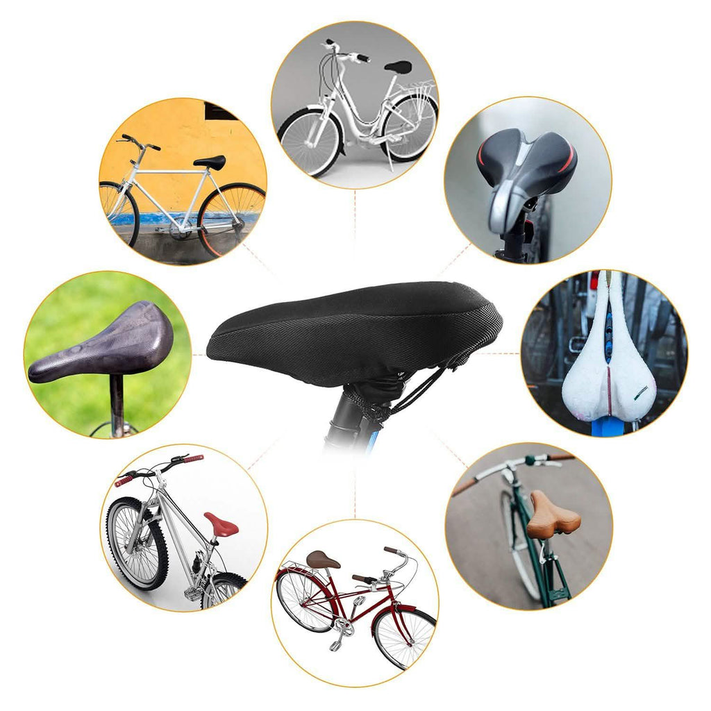 Housse de selle de vélo en gel de silicone souple