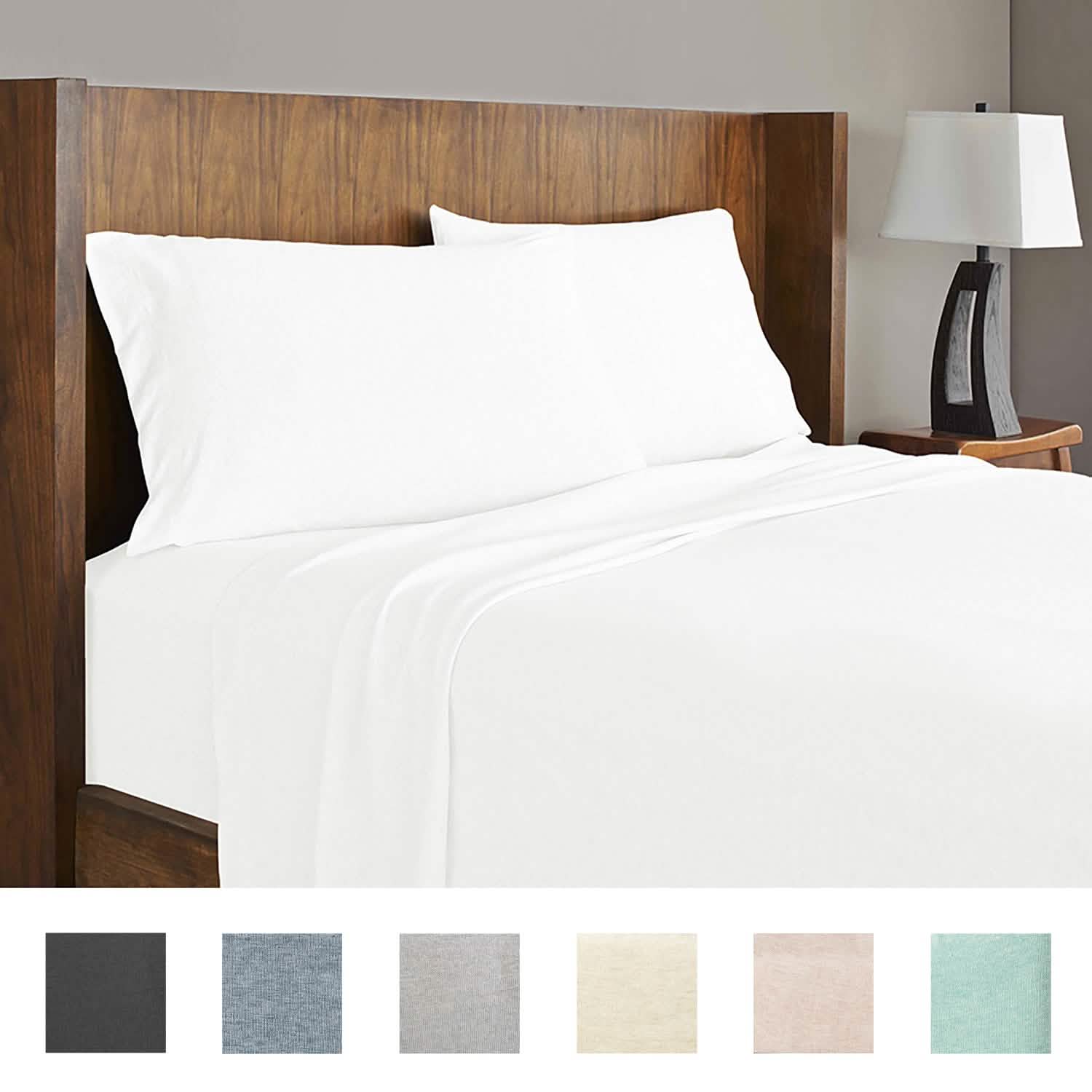 Parure de draps en jersey de coton modal de luxe Soft Tees