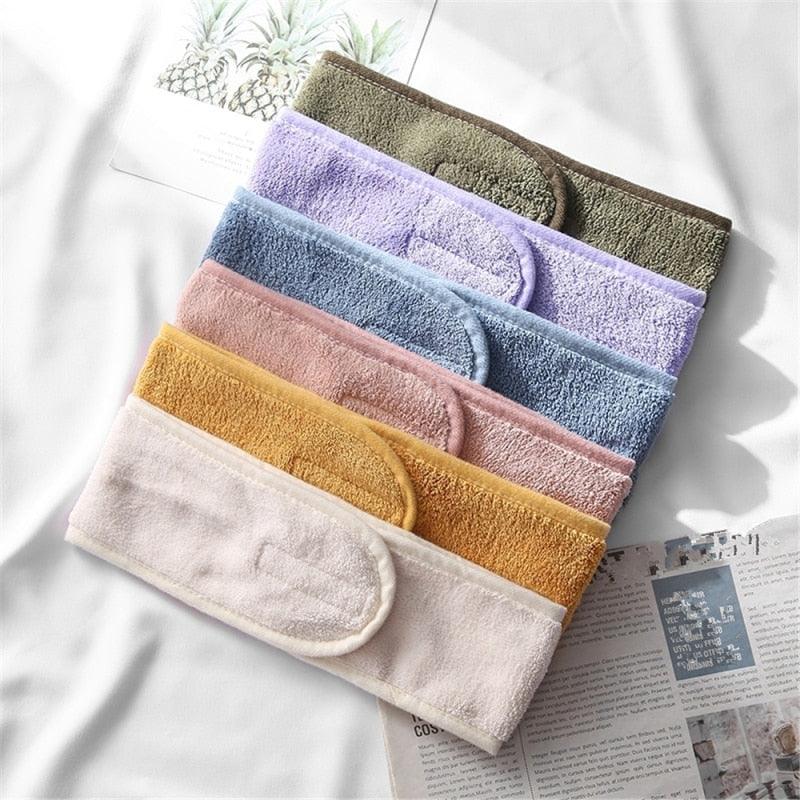 Accessoires pour cheveux en tissu éponge doux bandeaux pour filles pour le lavage du visage, le bain, le maquillage, bandeaux pour femmes, bandeaux de SPA réglables, magnifiques accessoires pour cheveux pour femmes