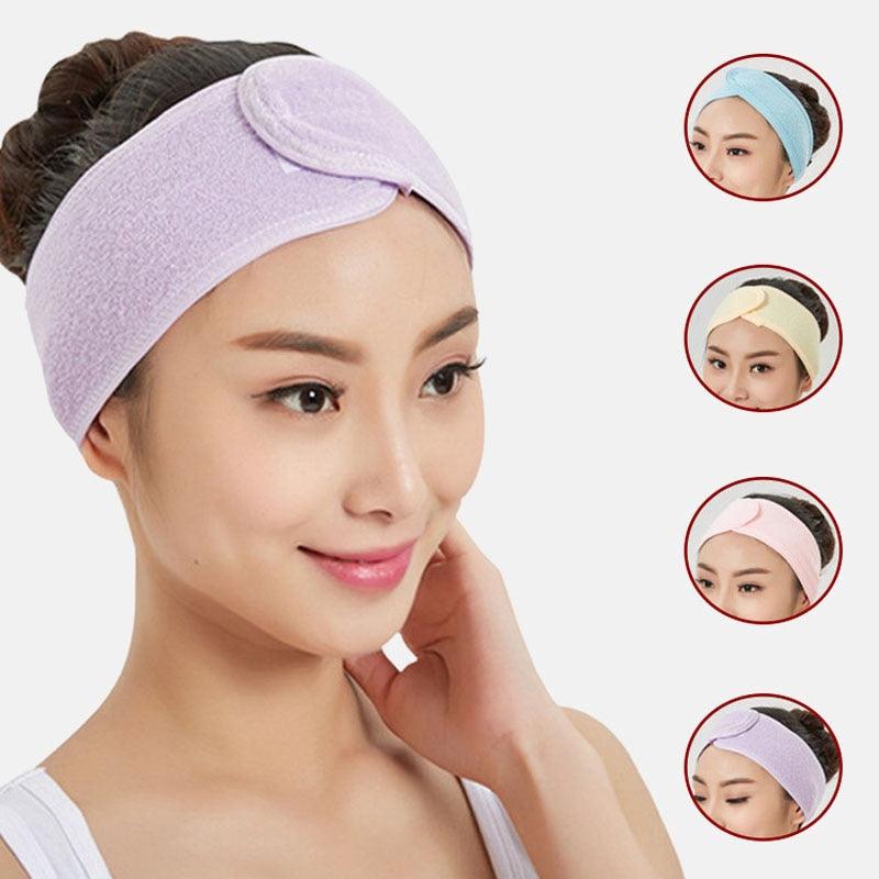 Accessoires pour cheveux en tissu éponge doux bandeaux pour filles pour le lavage du visage, le bain, le maquillage, bandeaux pour femmes, bandeaux de SPA réglables, magnifiques accessoires pour cheveux pour femmes