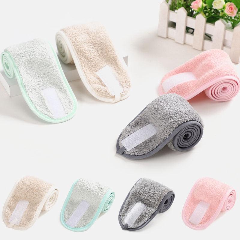 Accessoires pour cheveux en tissu éponge doux bandeaux pour filles pour le lavage du visage, le bain, le maquillage, bandeaux pour femmes, bandeaux de SPA réglables, magnifiques accessoires pour cheveux pour femmes