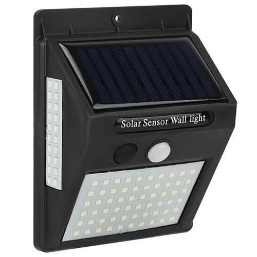 Applique murale solaire à détecteur de mouvement PIR 100 LED