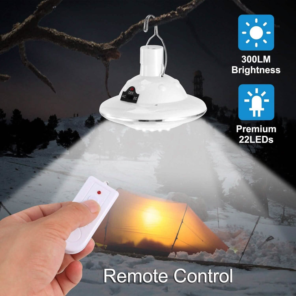Ampoule LED Suspendue Solaire pour Camping