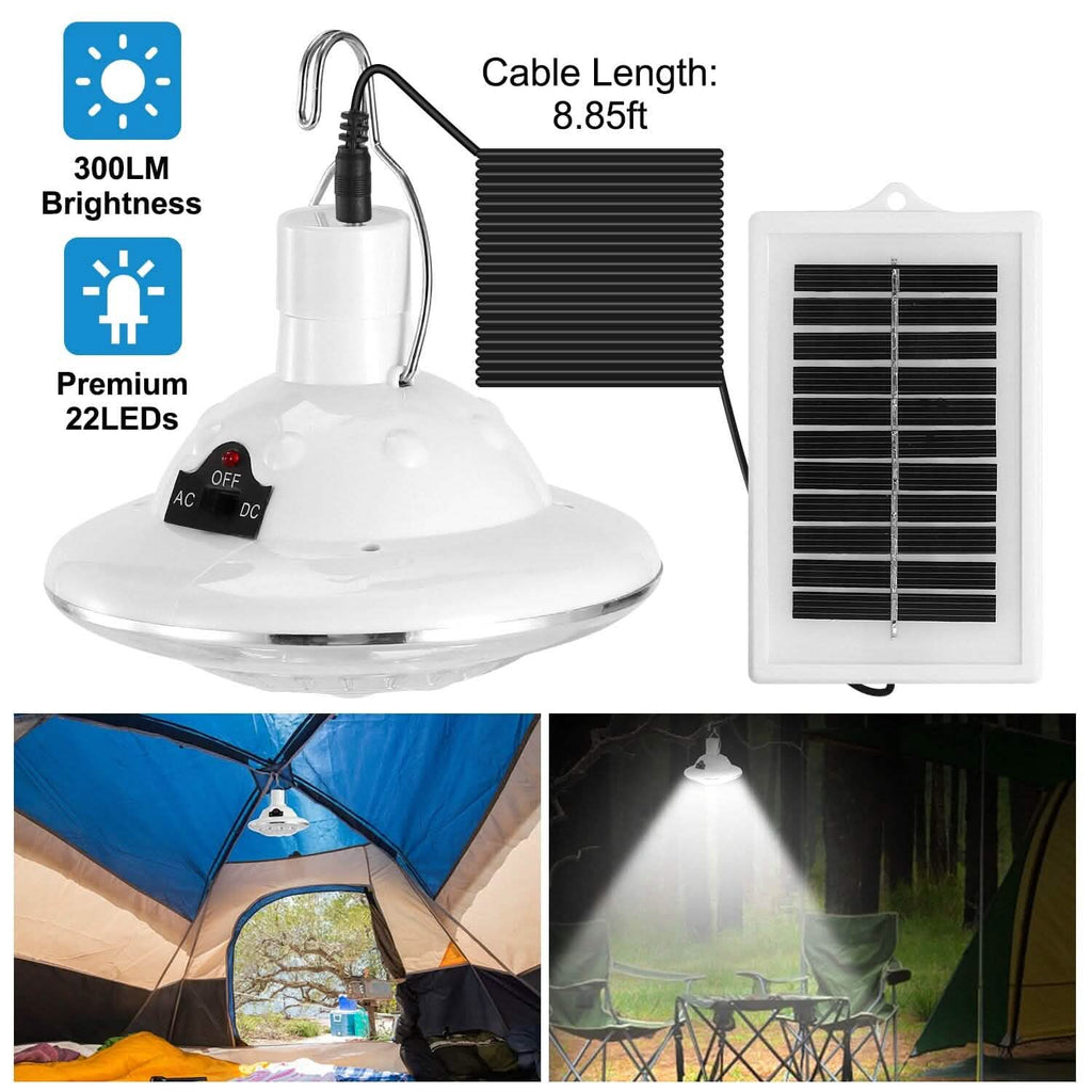 Ampoule LED Suspendue Solaire pour Camping