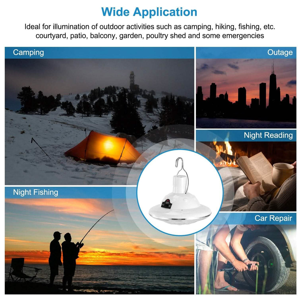 Ampoule LED Suspendue Solaire pour Camping