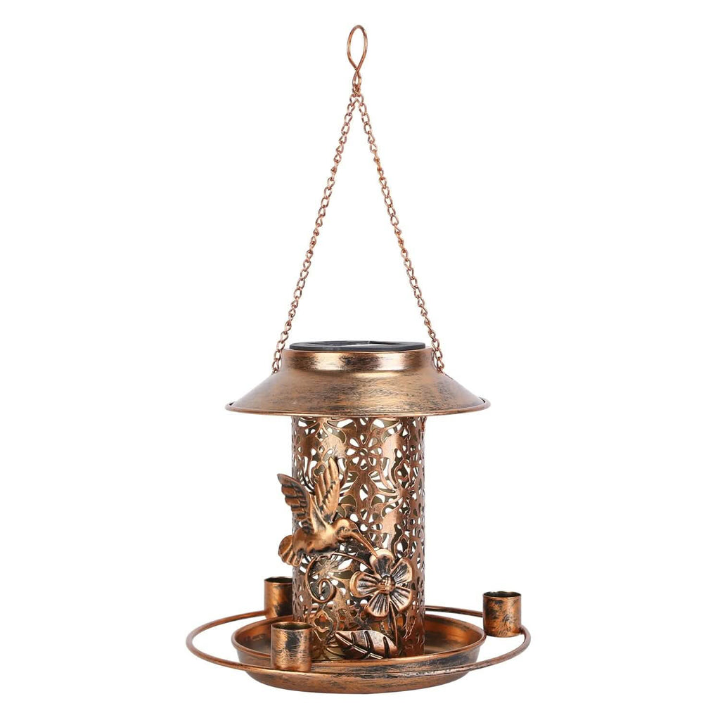 Lanterne solaire décorative suspendue pour oiseaux