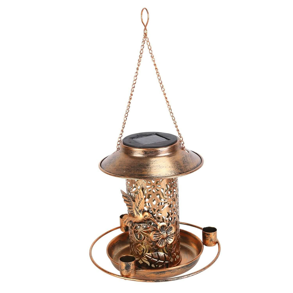 Lanterne solaire décorative suspendue pour oiseaux