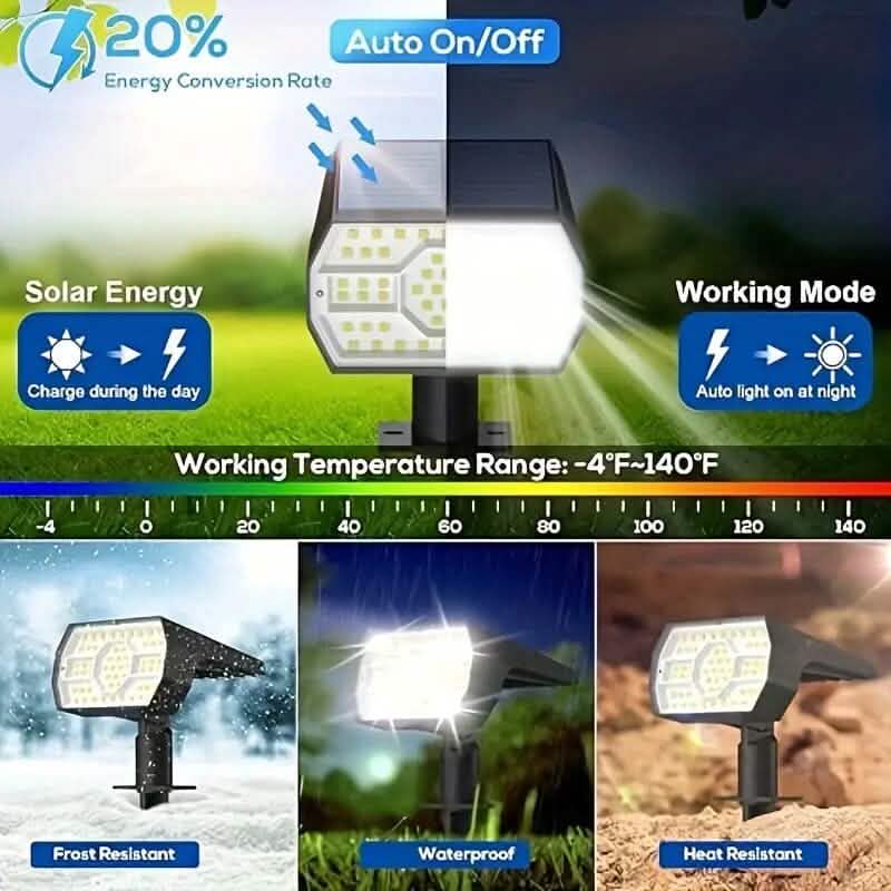 Projecteurs solaires d'extérieur