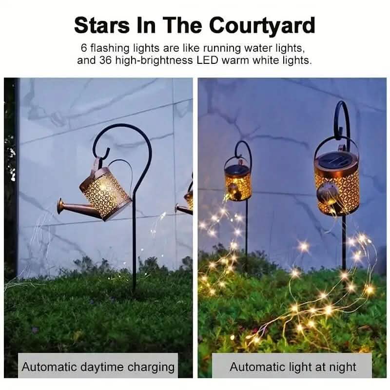 Guirlande lumineuse solaire à LED pour arrosoir