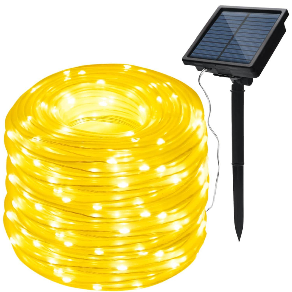 Guirlande lumineuse solaire féerique blanc chaud de 23 mètres