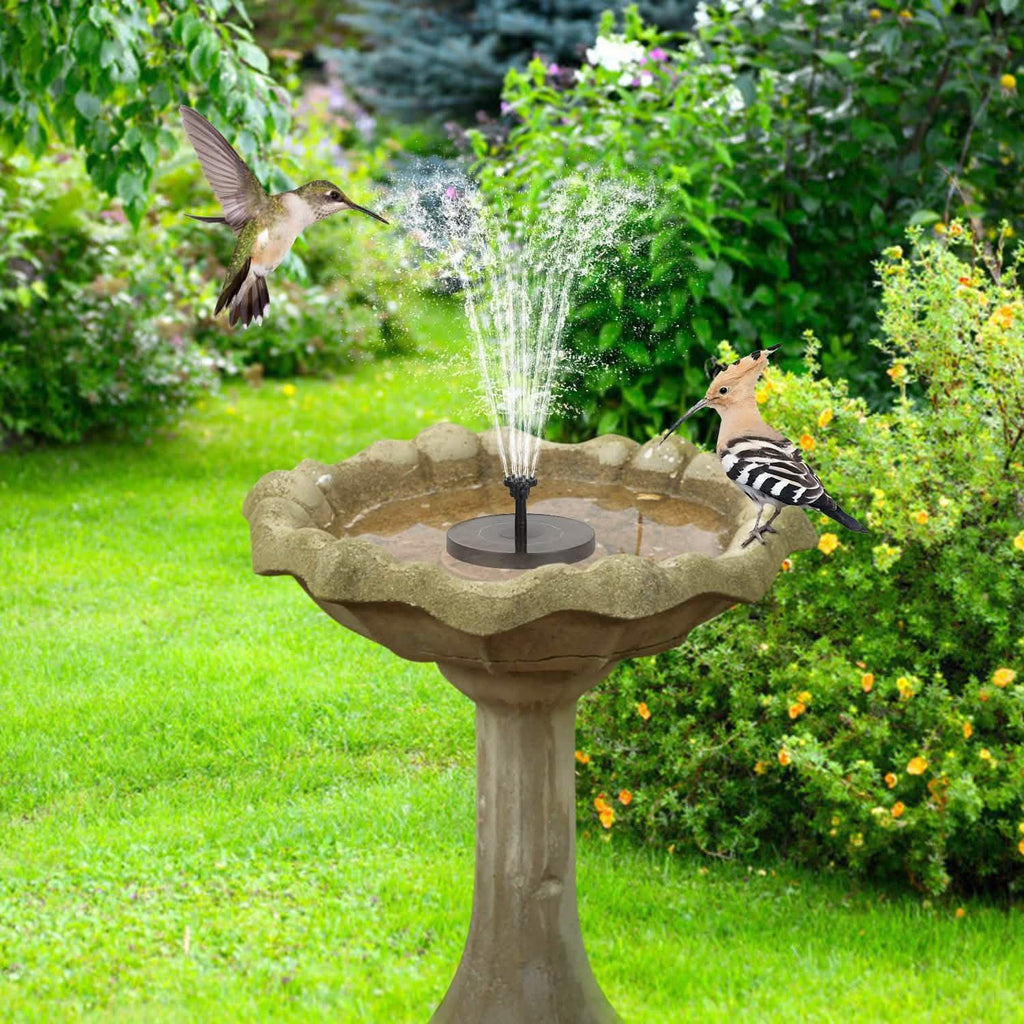 Pompe de fontaine solaire flottante pour bain d'oiseaux/bassin