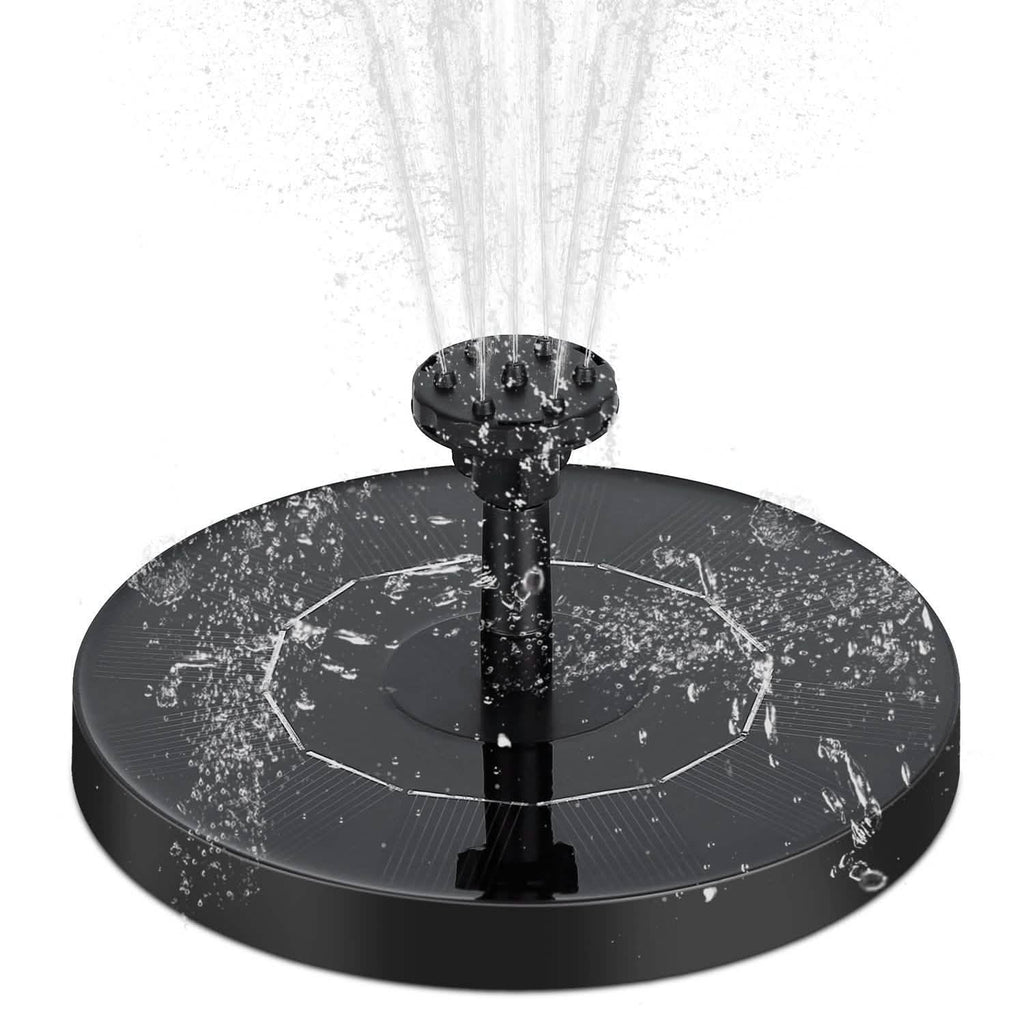 Pompe de fontaine solaire flottante pour bain d'oiseaux/bassin