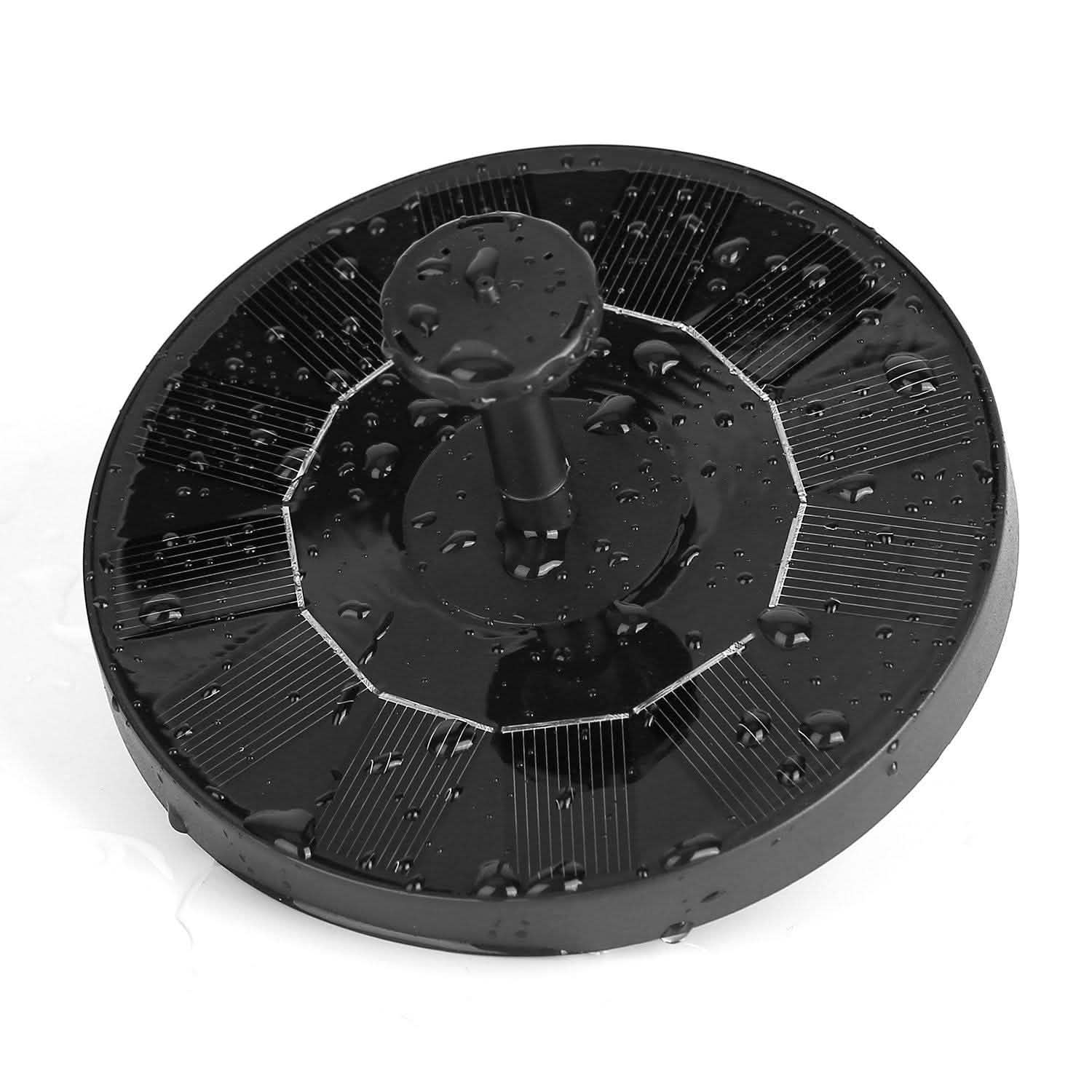 Pompe de fontaine solaire flottante pour bain d'oiseaux/bassin