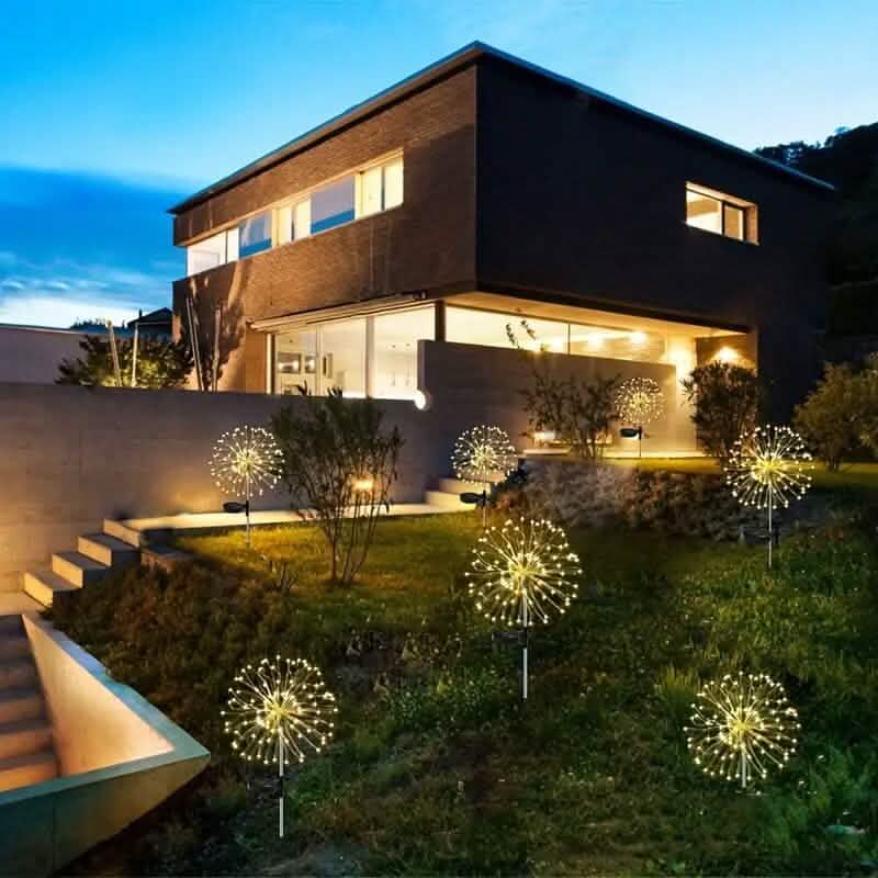 Lampes de jardin solaires avec 60 LED et 8 modes d'éclairage