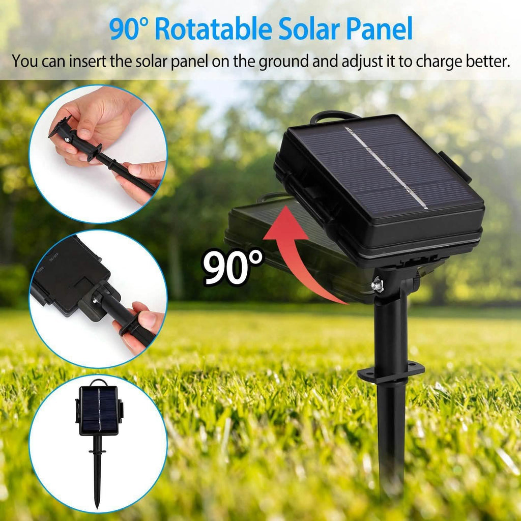 Guirlande Lumineuse Solaire Parasol Extérieur