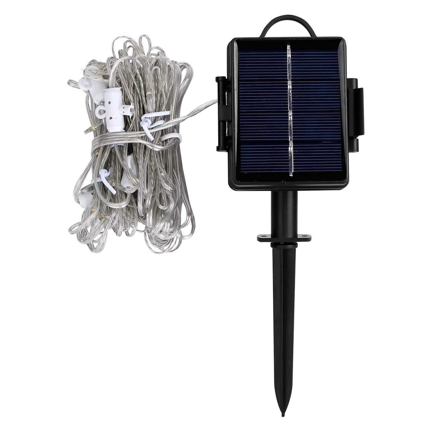 Guirlande Lumineuse Solaire Parasol Extérieur