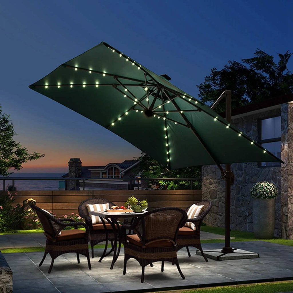 Guirlande Lumineuse Solaire Parasol Extérieur
