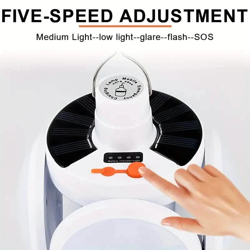 Ampoules LED solaires rechargeables par USB avec affichage de l'alimentation