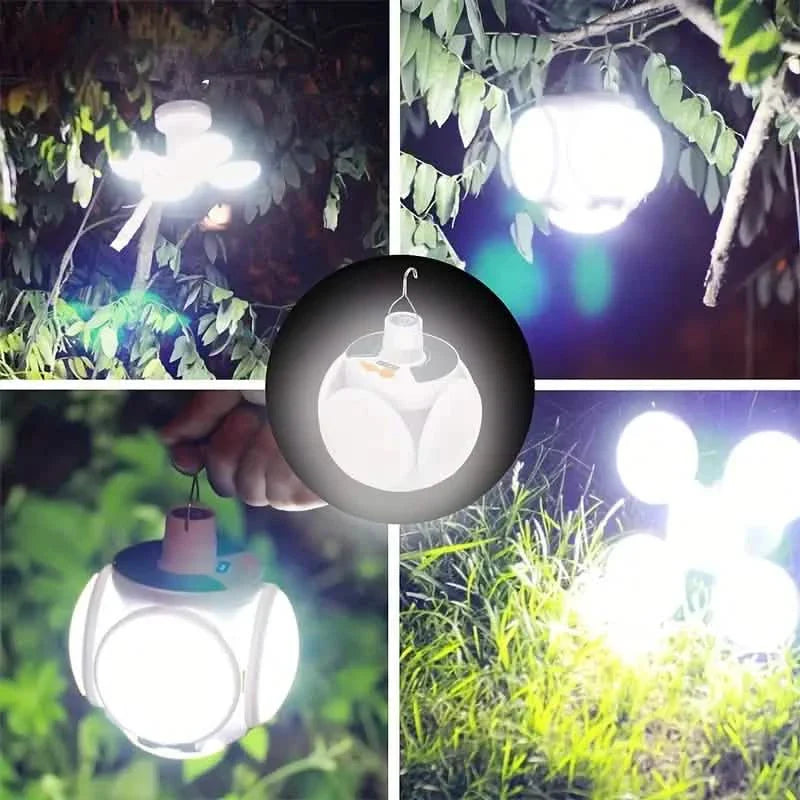Ampoules LED solaires rechargeables par USB avec affichage de l'alimentation