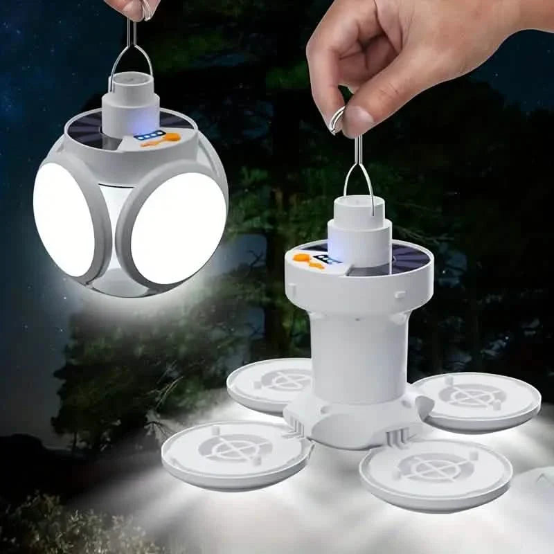 Ampoules LED solaires rechargeables par USB avec affichage de l'alimentation