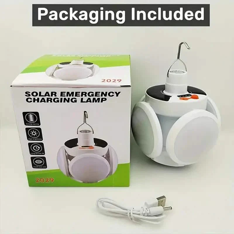 Ampoules LED solaires rechargeables par USB avec affichage de l'alimentation